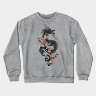 Dragon and cherry blossoms Crewneck Sweatshirt